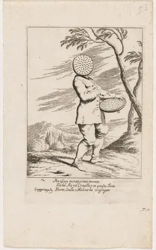 Bertoldo with a Sieve on His Head