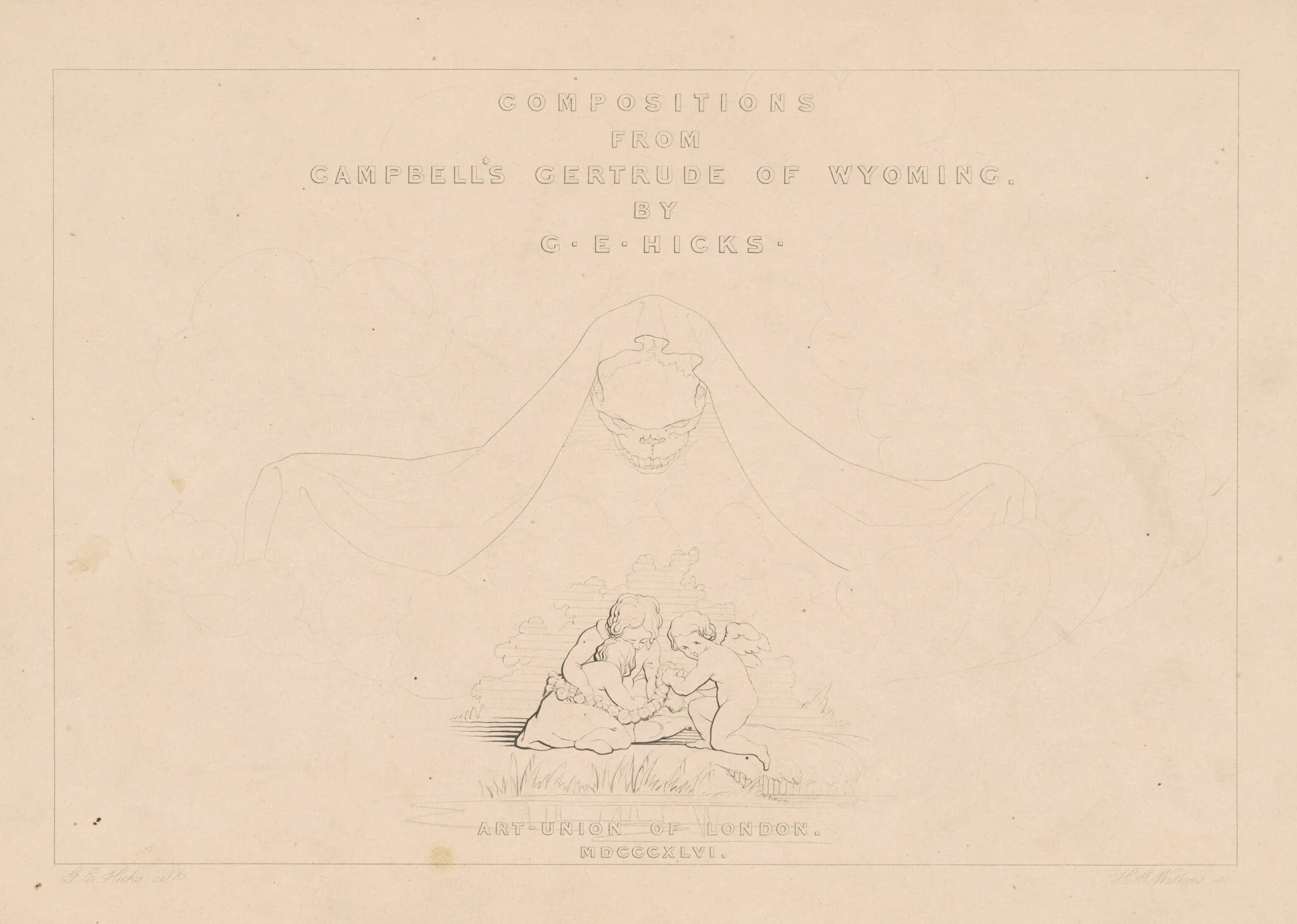 Title Page, by H. G. Watkins, ink, 1846