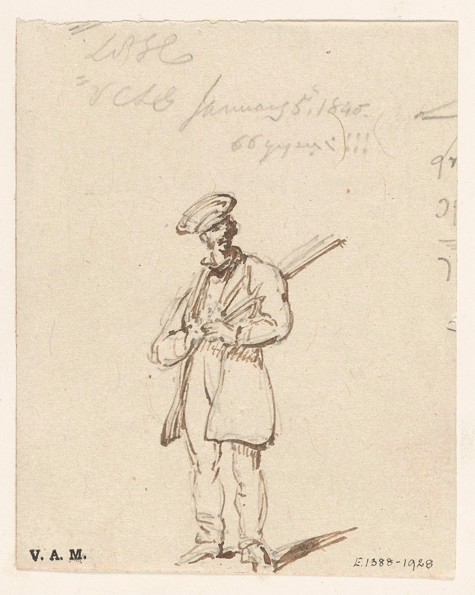 A soldier, Macau, by George Chinnery, 3