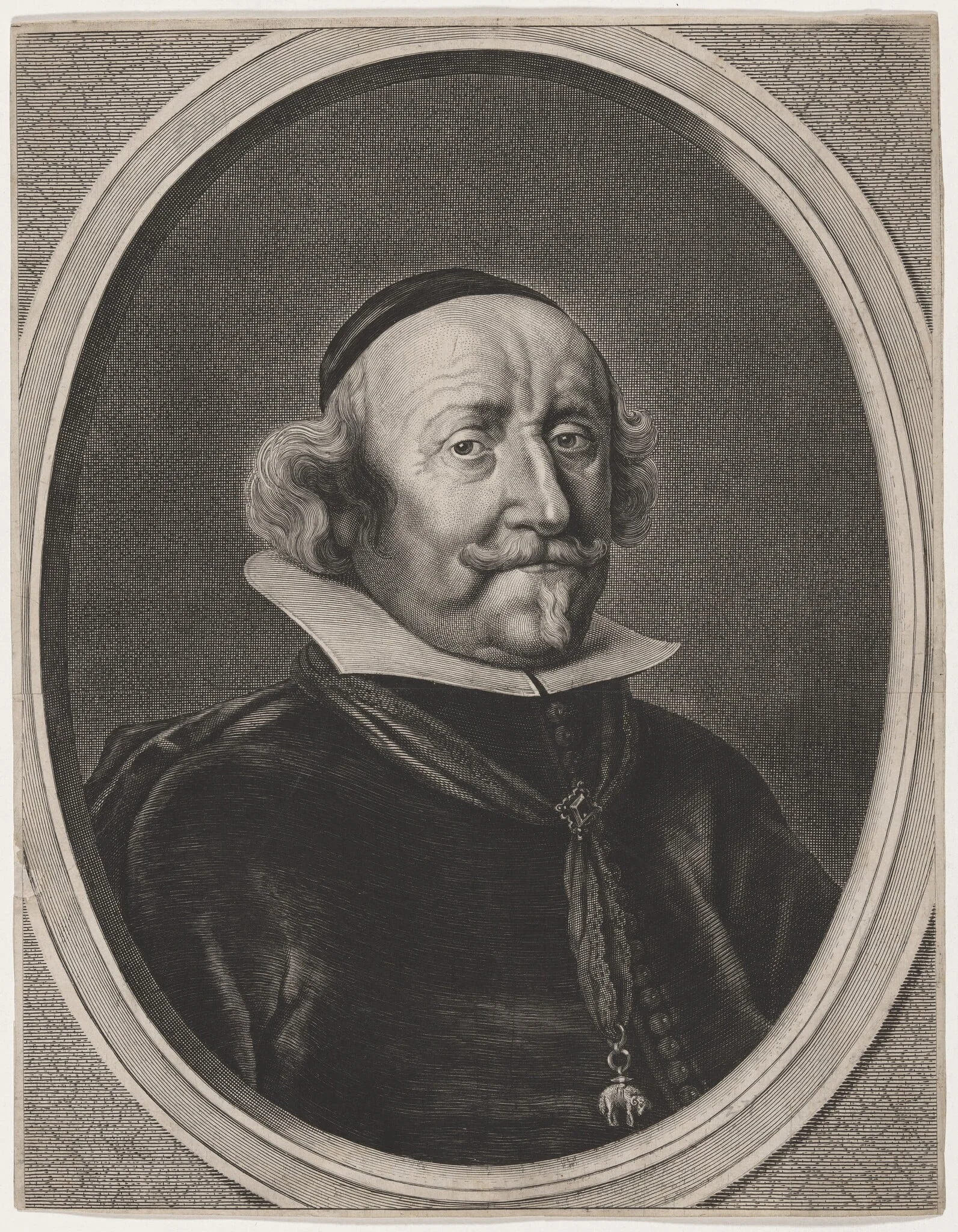 Wolfgang-Wilhelm, Count of Pfalz-Neuburg and Duke of Julich-Berg, by Theodor Matham, ink, 1640