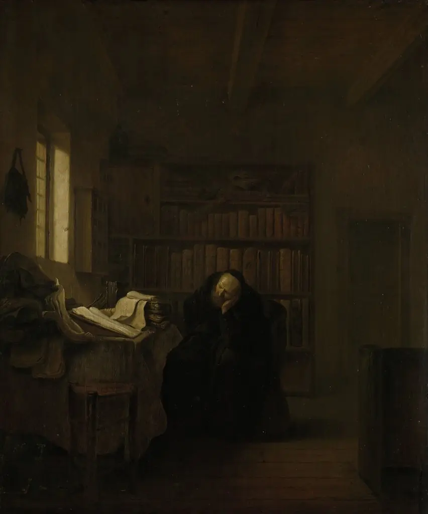A scholar in his study