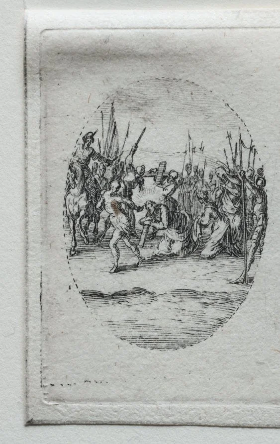 The Mysteries of the Passion:  The Carrying of the Cross, by Jacques Callot, 1631