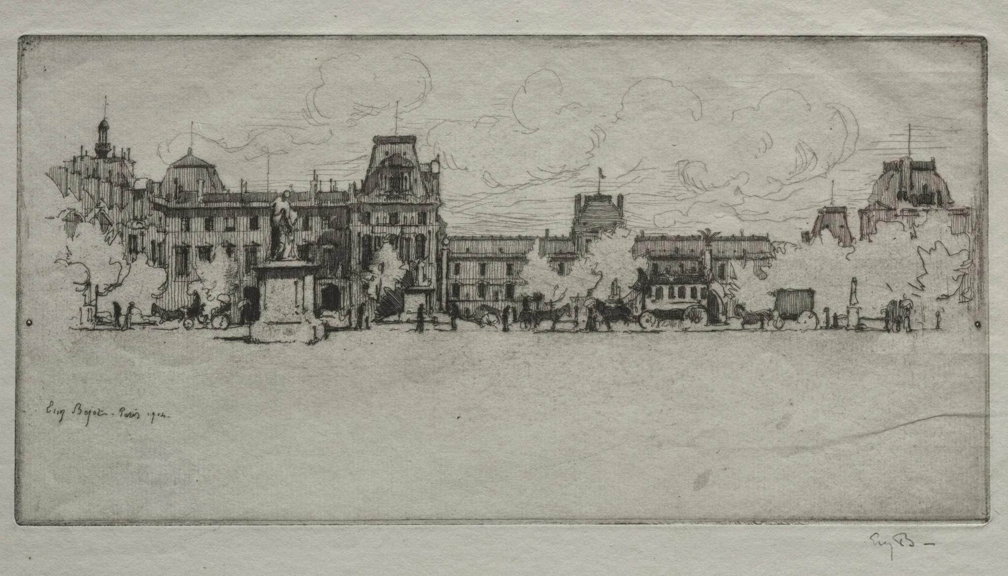 Les Tuileries, by Eugène Béjot, 1904