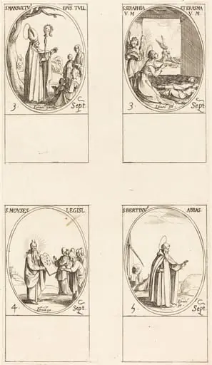St. Mansuetus; Sts. Serapia and Erasma; Moses; St. Bertin, Abbot