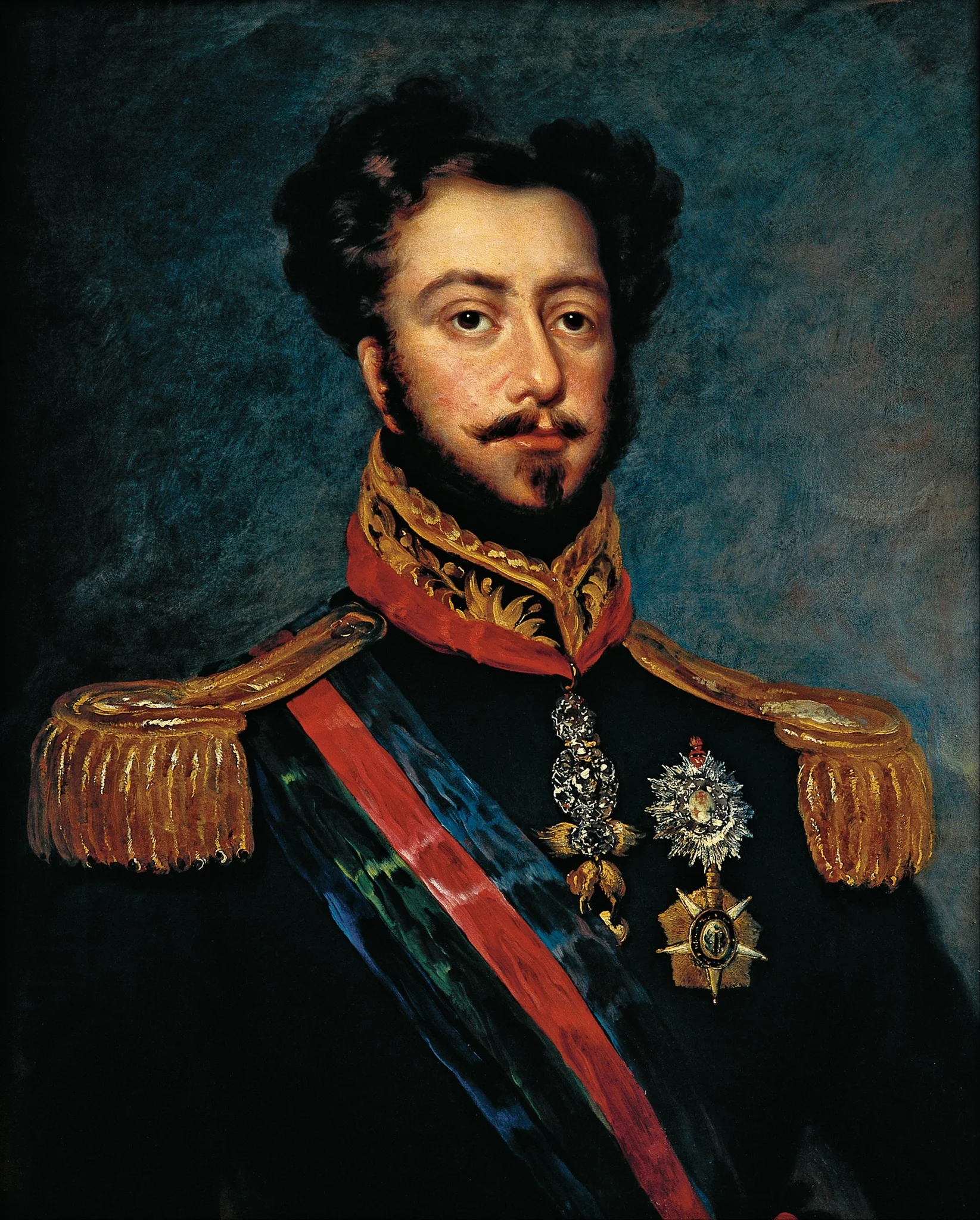 Portrait of Dom Pedro, Duke of Bragança, by Unknown, oil, 1835