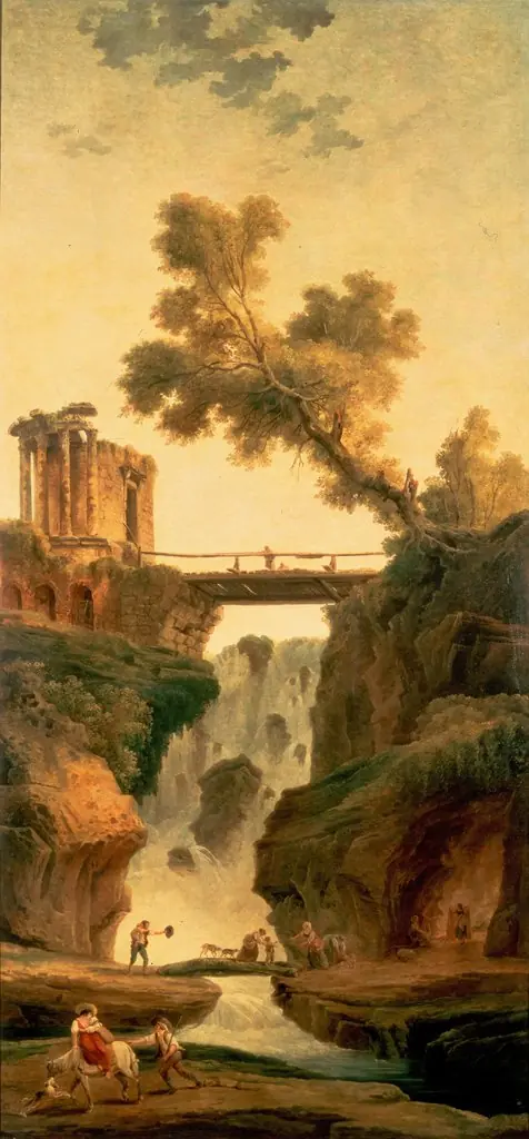Landscape with a Waterfall