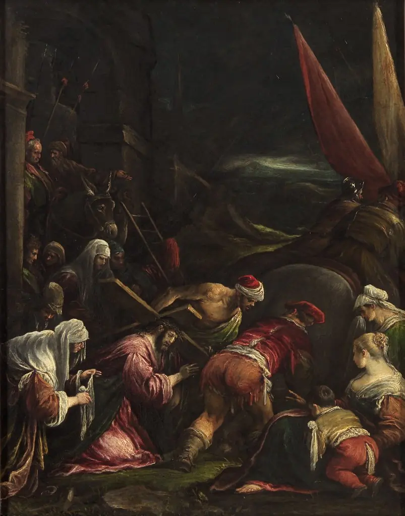 Christ Carrying the Cross meets with Veronica