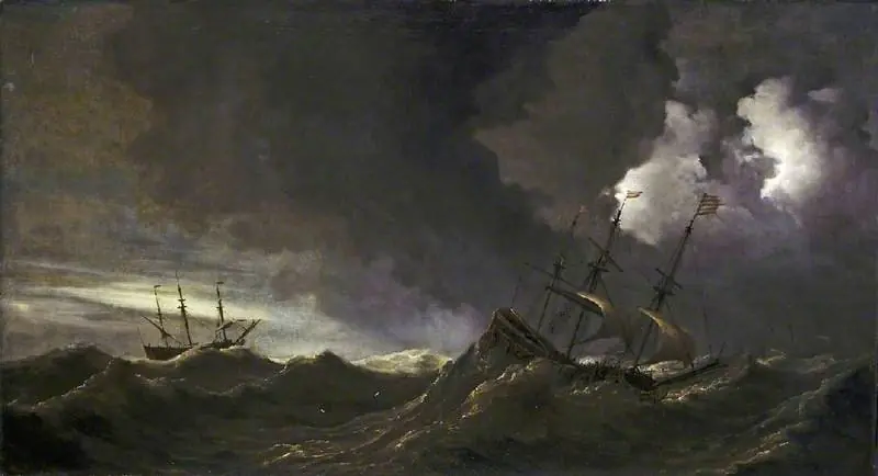 Storm at sea