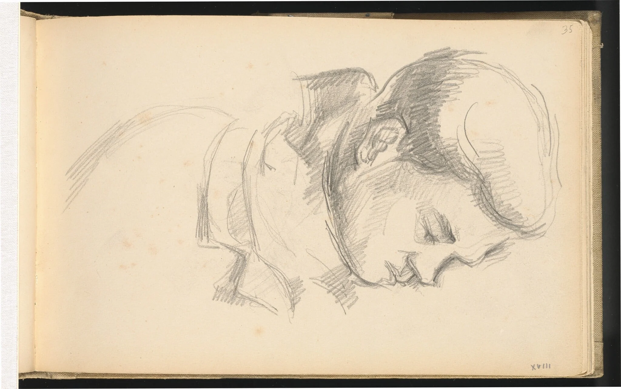 The Artist's Son, by Paul Cezanne, graphite, 1887