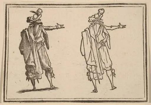 Man Seen from Behind with His Right Arm Extended