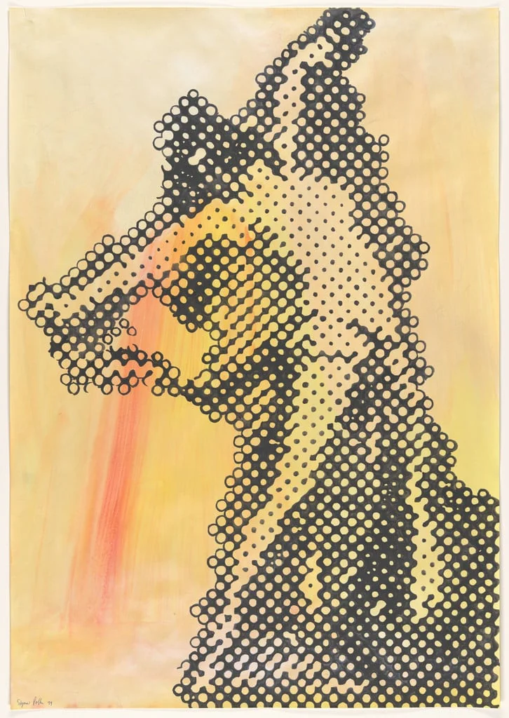 Untitled, by Sigmar Polke, gouache, 1994