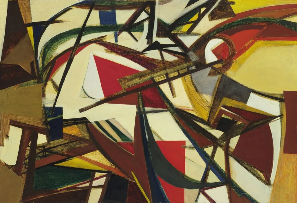 Untitled, by Armando Pizzinato, oil, 1948