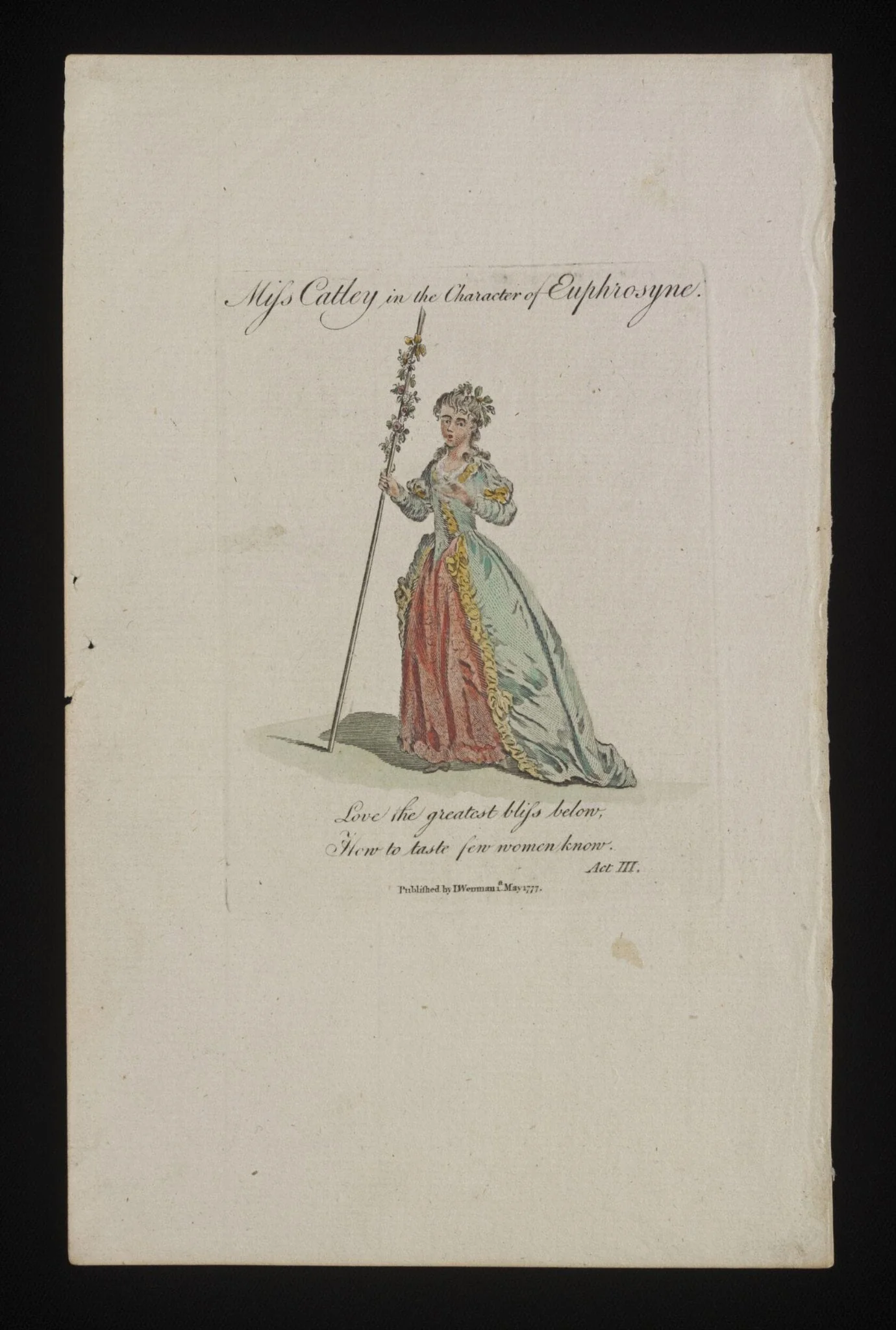 H Beard Print Collection, by A. Hamilton, 1777