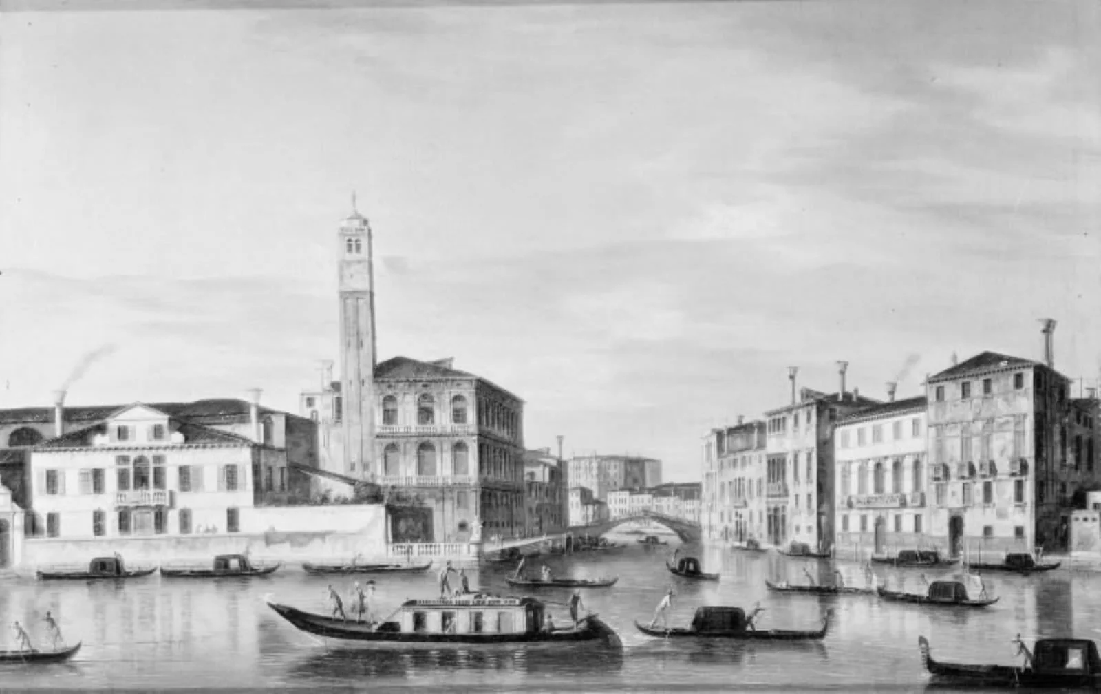 Kanal i Venedig, by Unknown, 1750