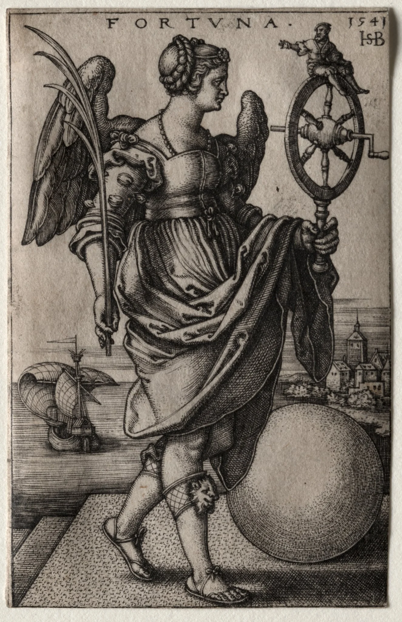 Fortune, by Sebald Beham, 1541