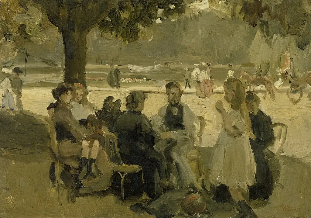 In the Bois de Boulogne near Paris