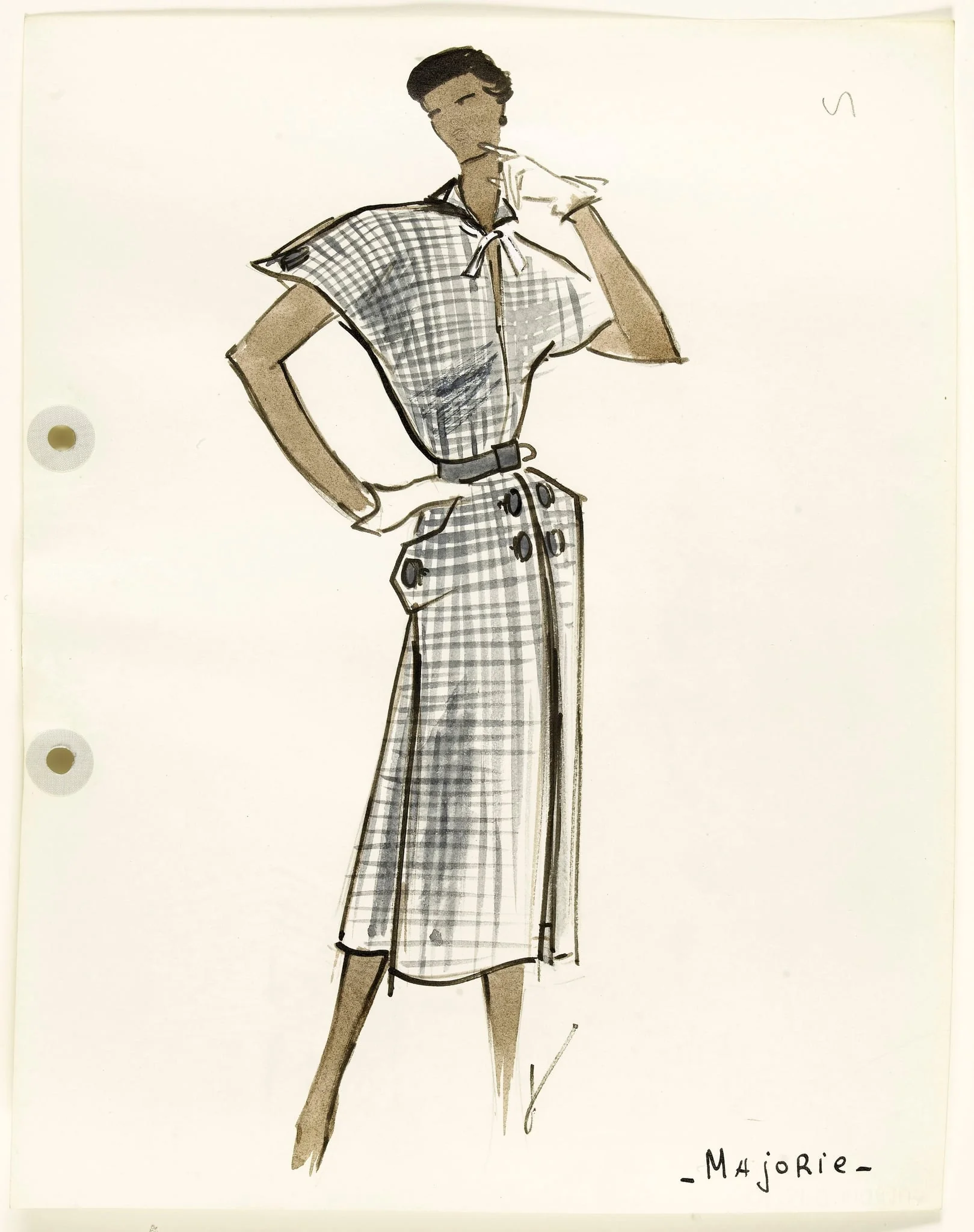 'Marjorie', by Marie-Louise Carven, 1951