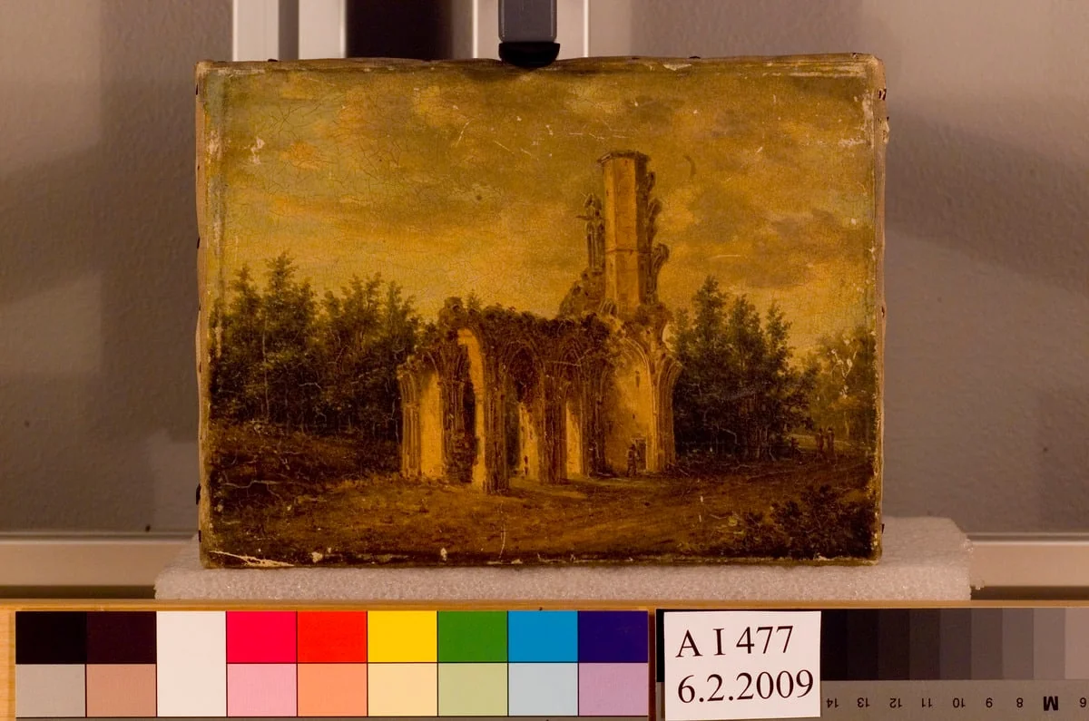 Kirkon raunio l'Abbaye de la Victoire Senlisin lähellä, by I.M., unspecified