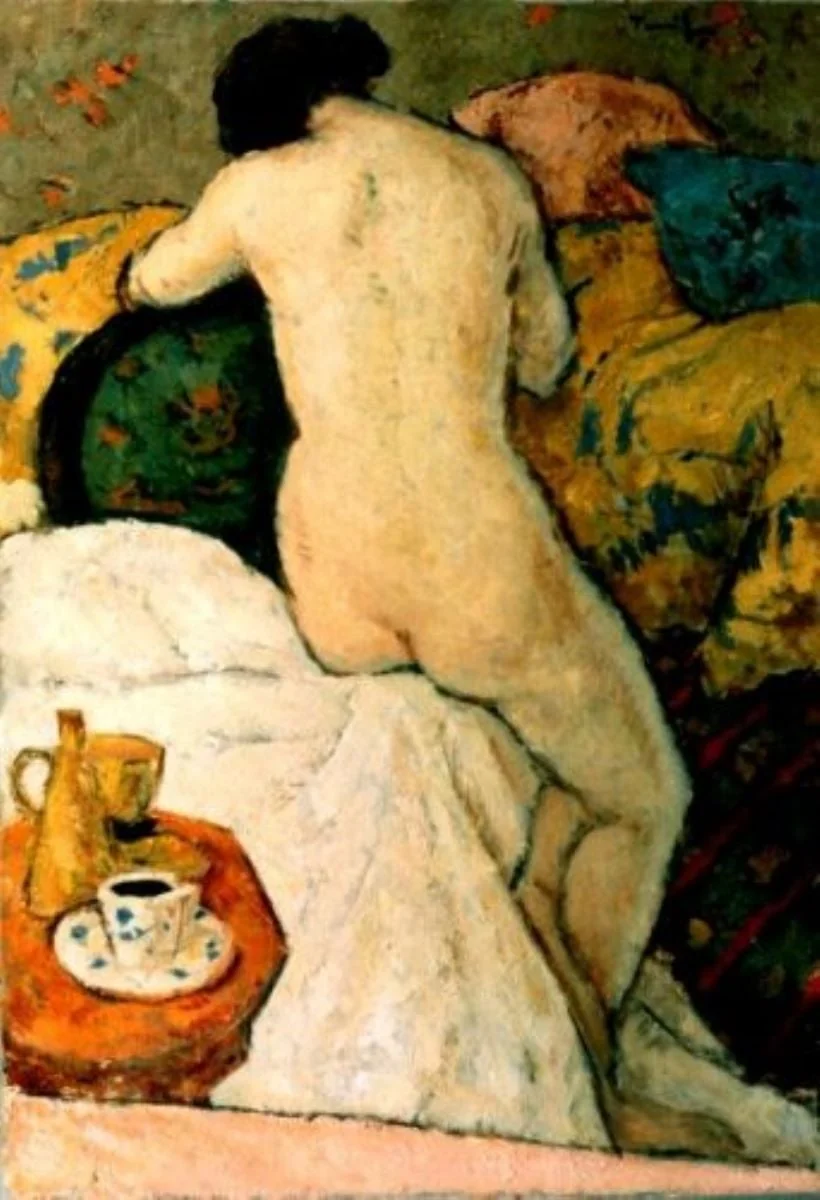 Nud (în iatac), by Nicolae Tonitza, unspecified, 1926
