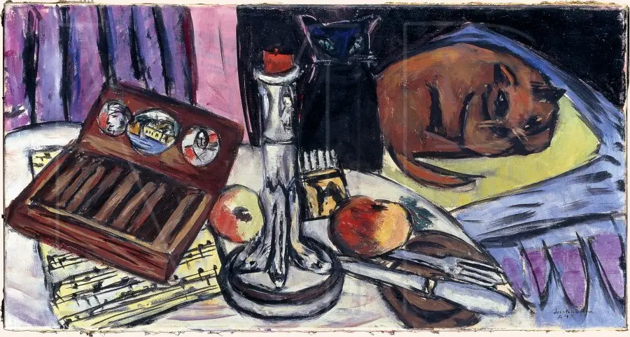 Still Life with Silver Candlestick