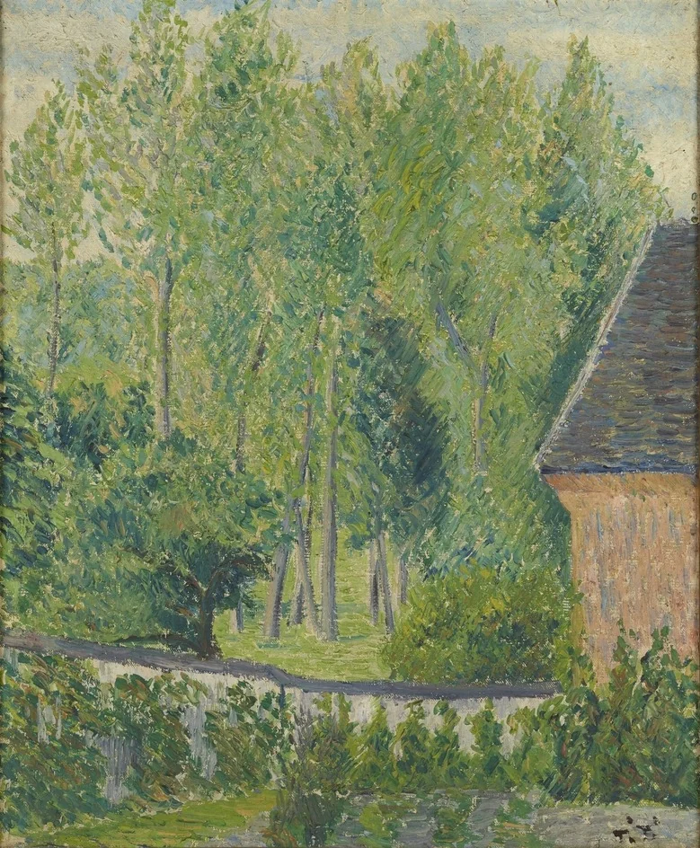 Poplar Trees, by Félix Pissarro, oil, 1895