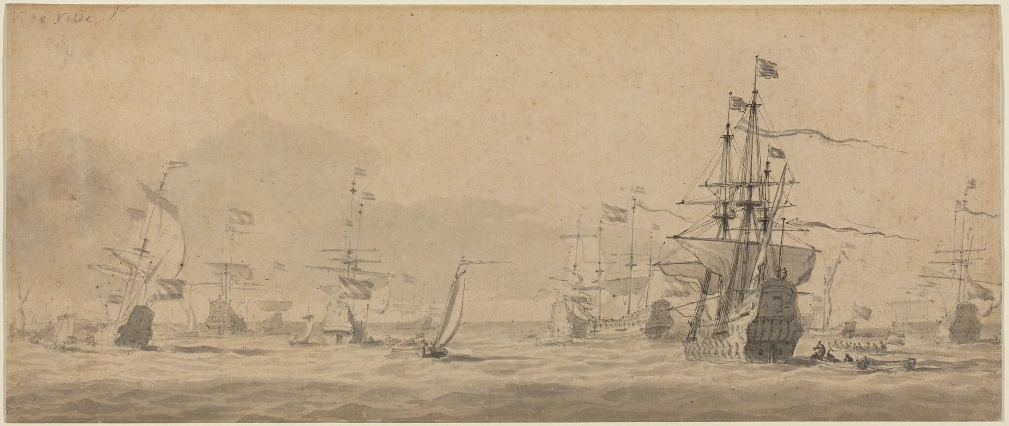 Marine, by Unknown, ink, 1670