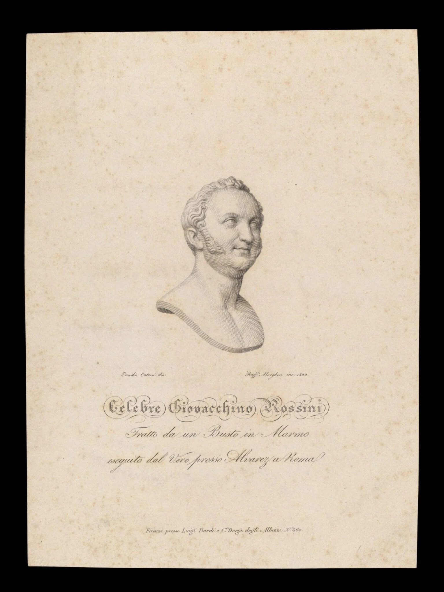 H Beard Print Collection, by Emidio Cateni, 1822