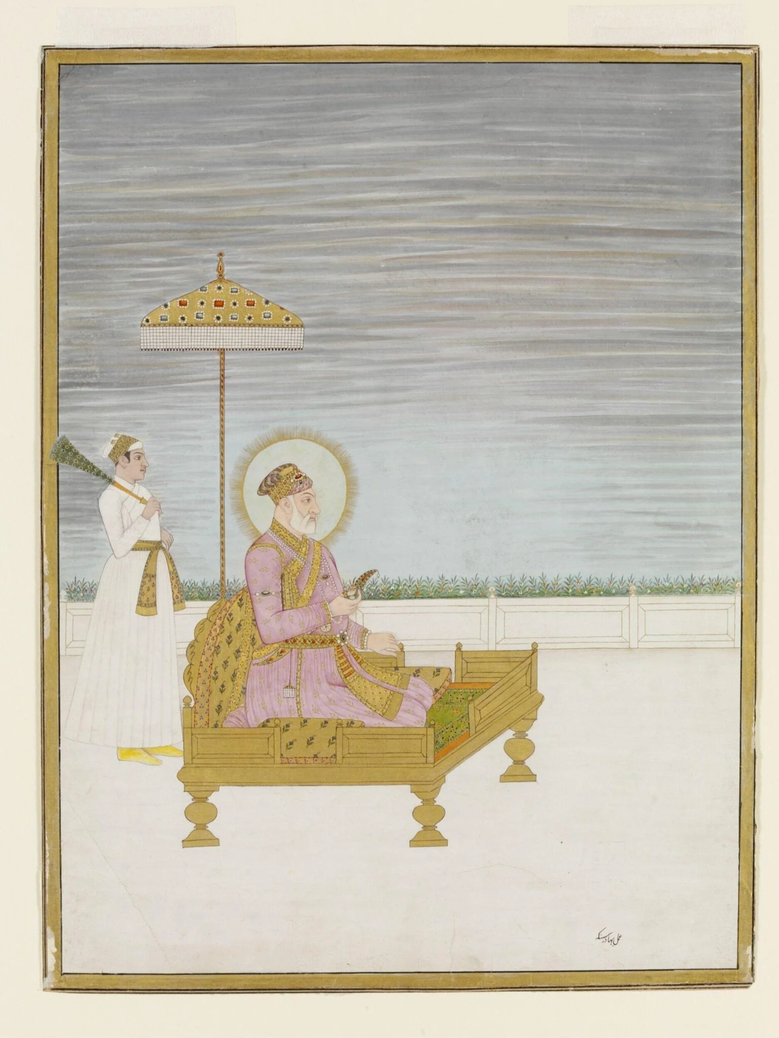 Aurangzeb, by Unknown, paint, 1770