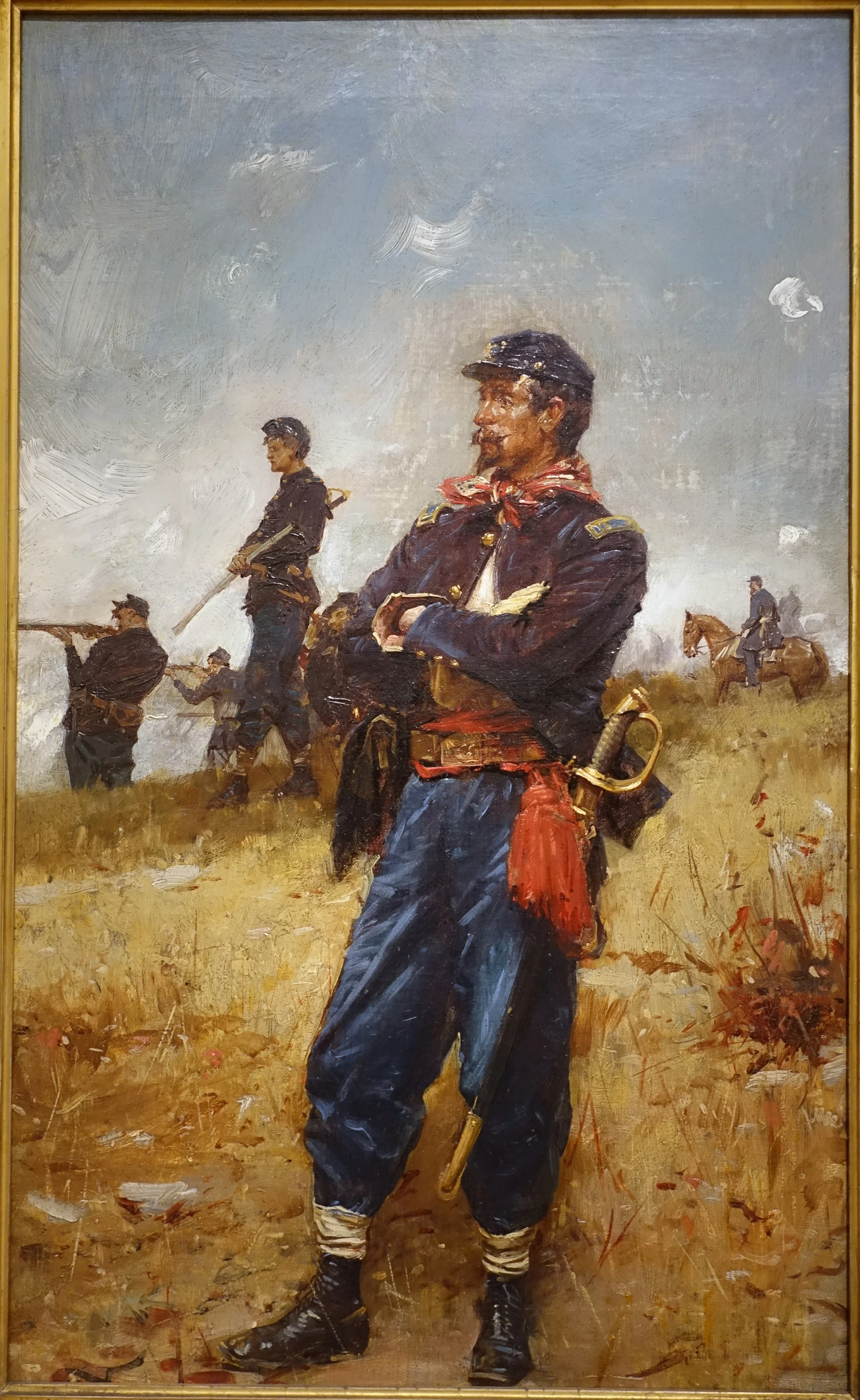 The Captain, by Gilbert Gaul, by Gilbert Gaul, oil, 1896