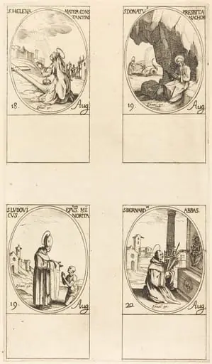St. Helen; St. Donatus; St. Ludovicus, Bishop; St. Bernard