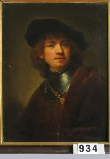 Autoportret cu guler de fier (în Reg. Inv.: Autoportret)