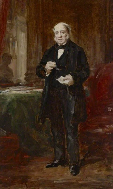 A Portrait Study of a Gentleman Standing in an Interior, by Daniel Macnee, unspecified, 1854