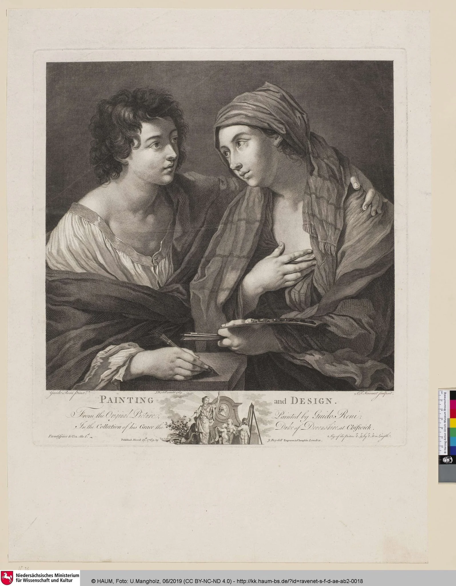 PAINTING and DESIGN, by John Boydell, paint, 1769
