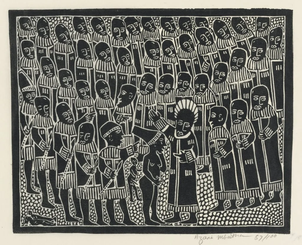 Untitled, by Azaria Mbatha, 1965