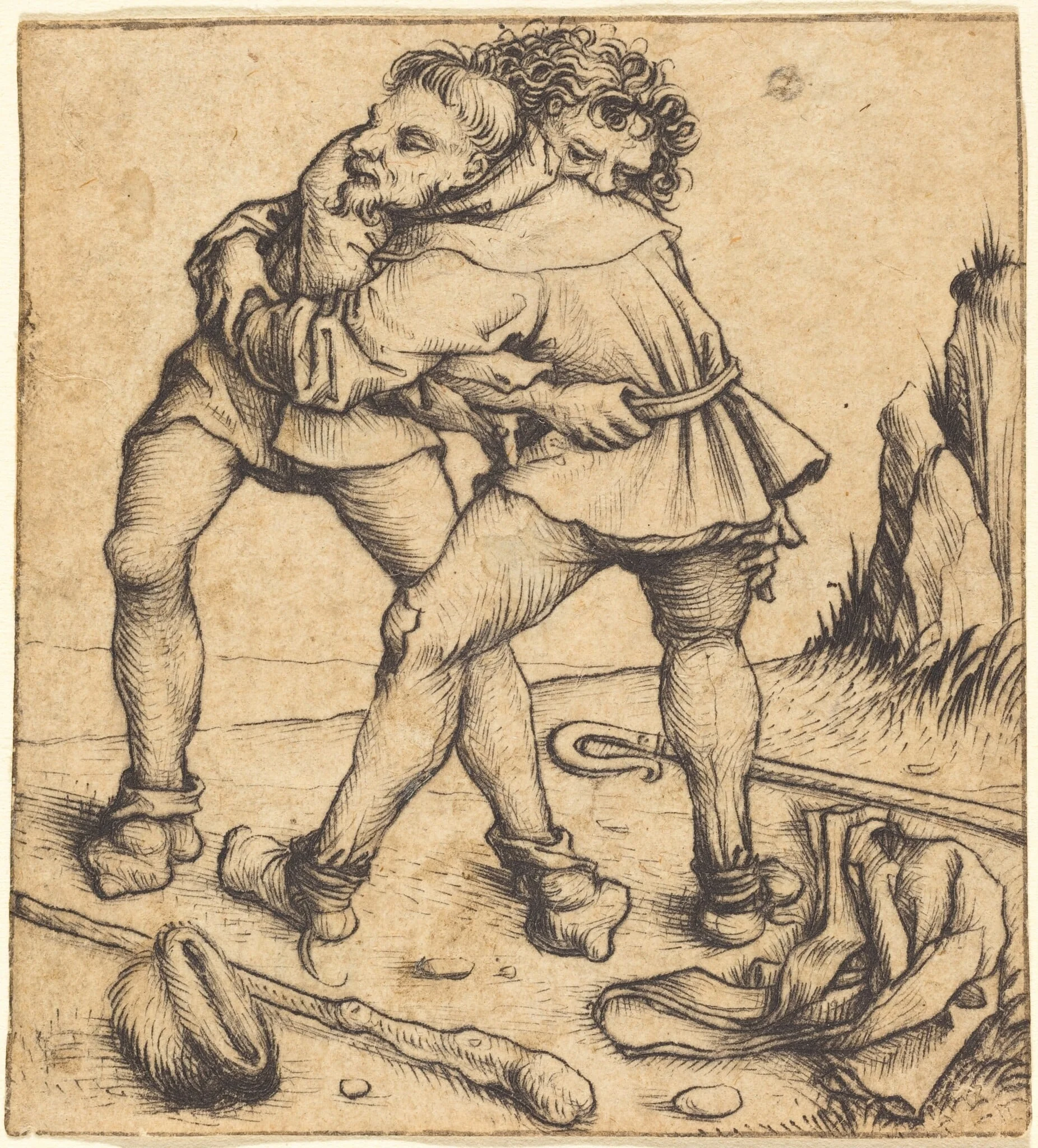 Two Peasants Fighting