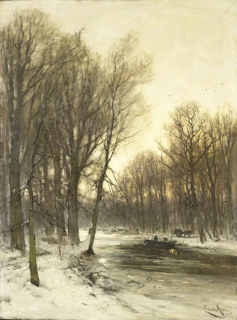 An Afternoon view of Snowy Woods