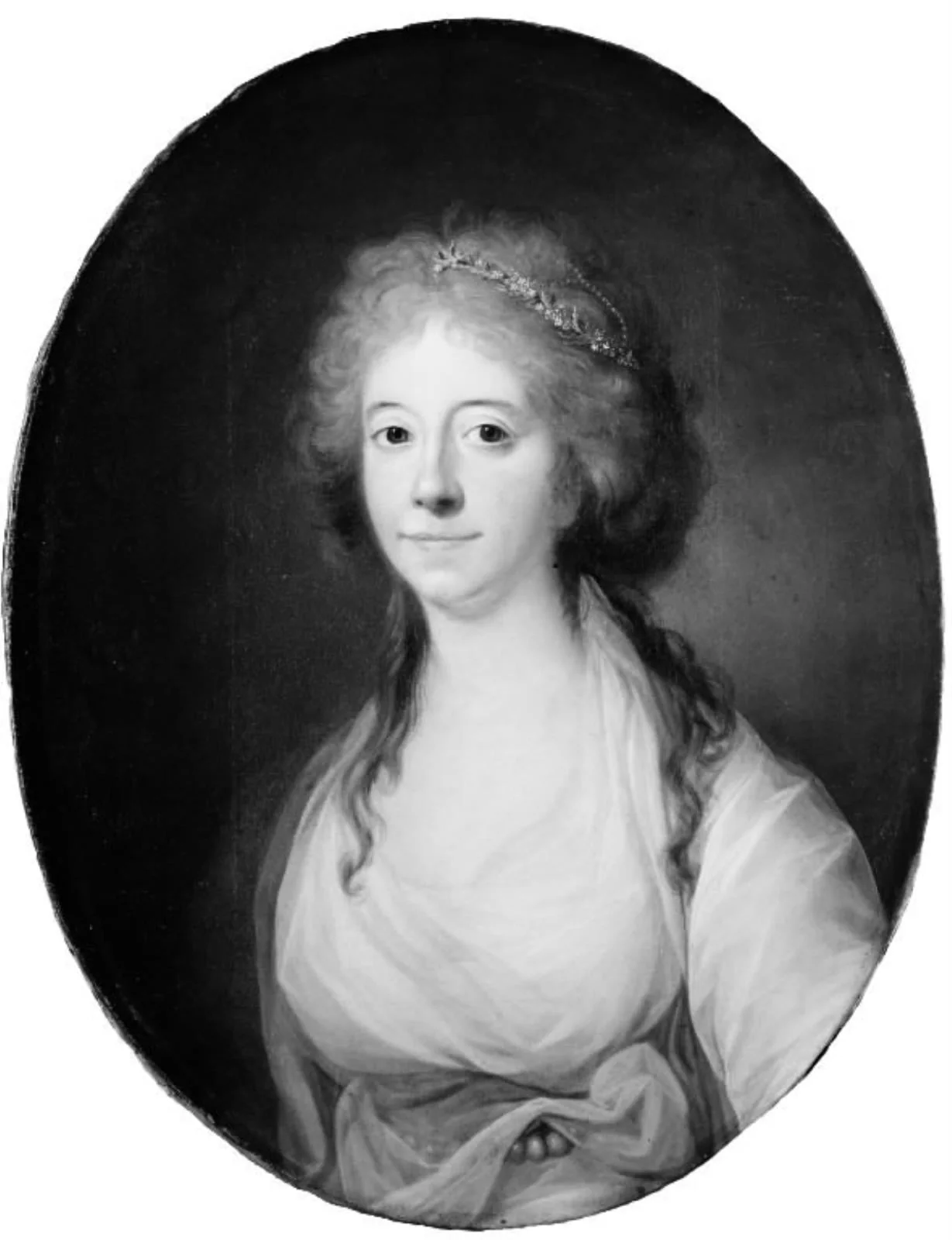 Elisabeth (Lisa) de la Calmette, f. baronesse Iselin, Antoine de la Calmettes hustru, by Unknown, 1750