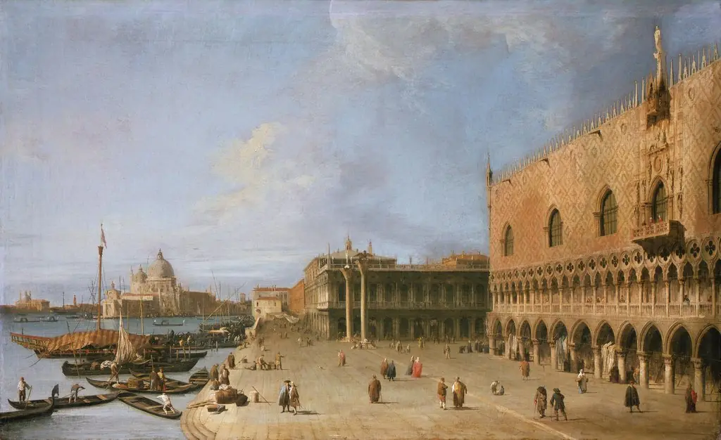 The Molo in Front of the Doge's Palace in Venice