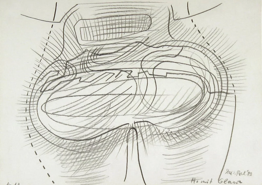 Untitled, by Dieter Roth, graphite, 1983