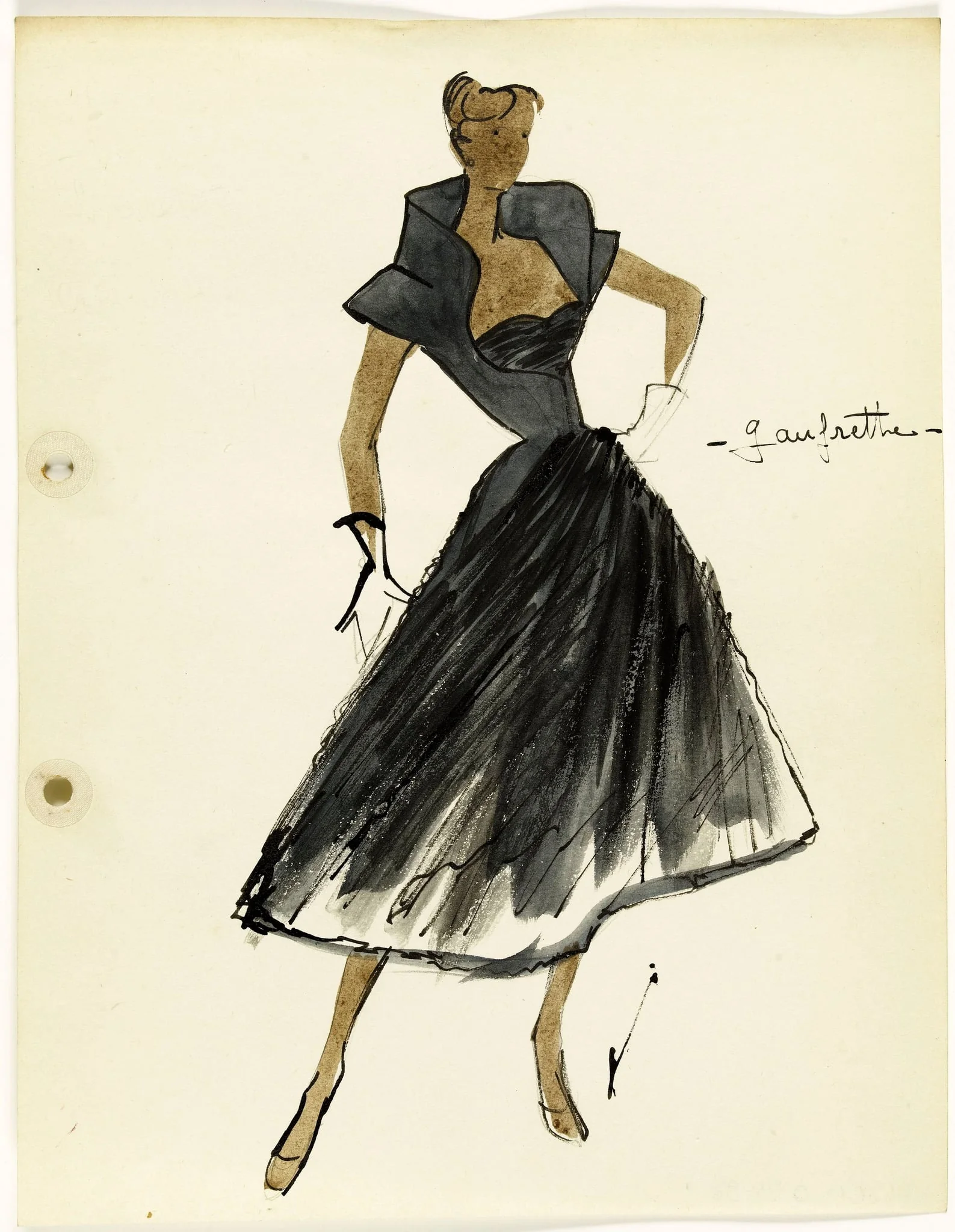 'Gaufrette', by Carven, 1951