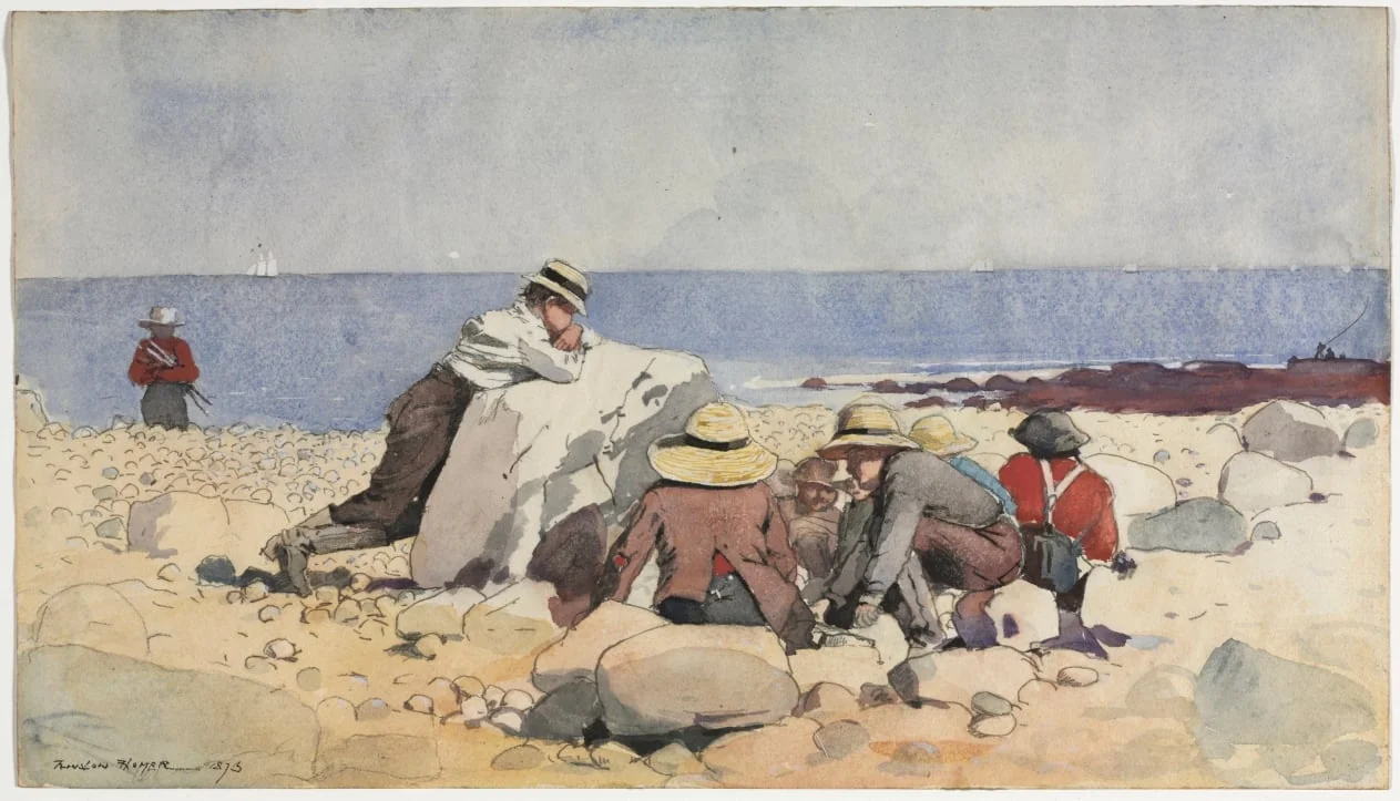 A Clam-Bake, by Winslow Homer, 1873
