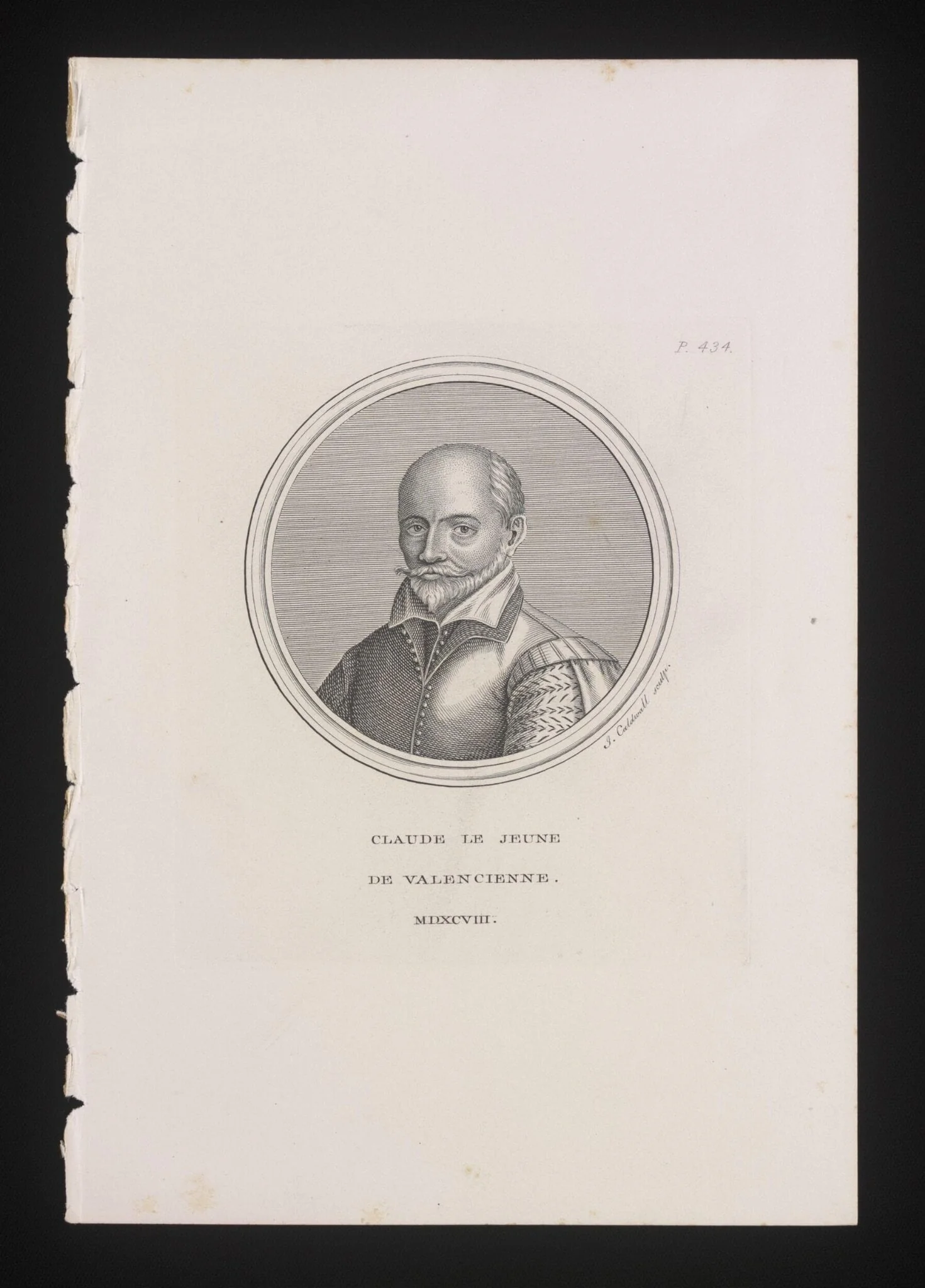 Claude le Jeune, by James Caldwall, 1850