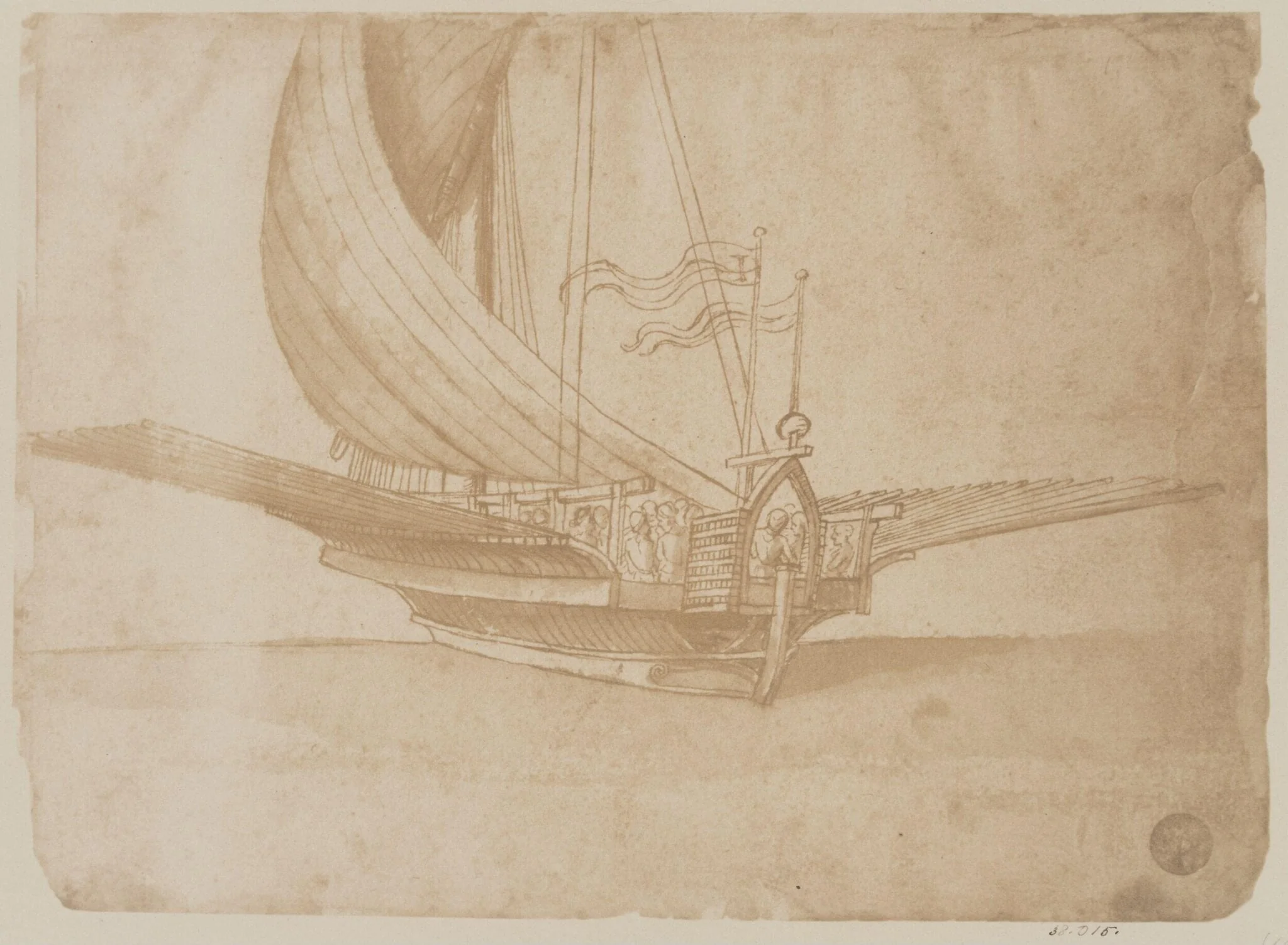 A galley, by Fratelli Alinari, photographic, 1854