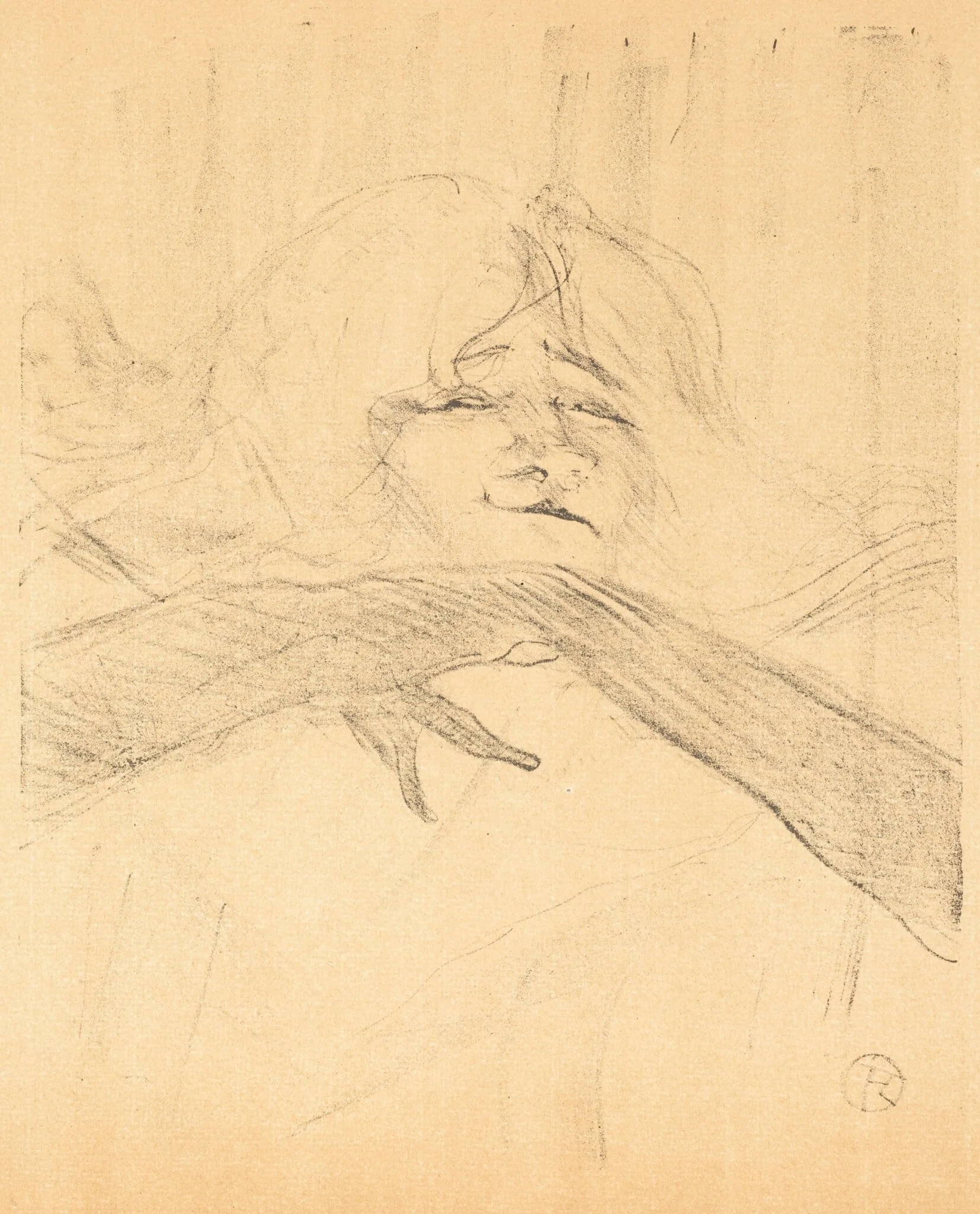 "Linger, Longer, Loo", by Henri de Toulouse-Lautrec, ink, 1898