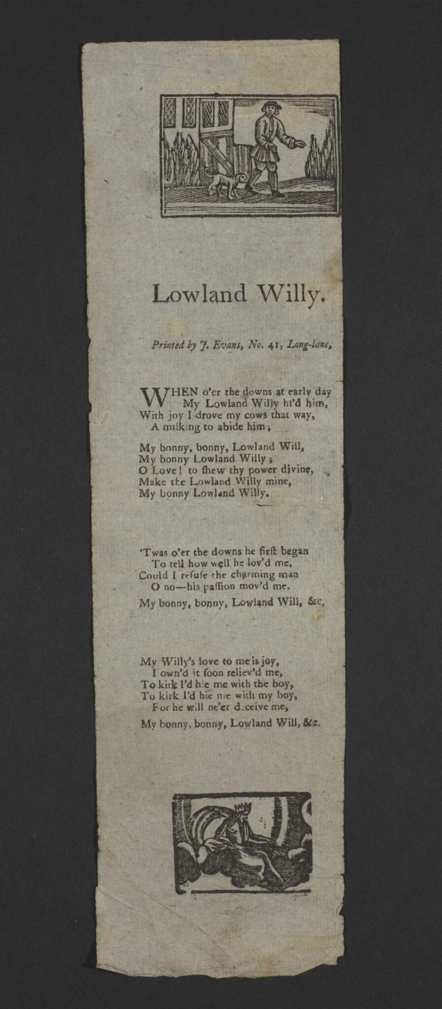 Lowland Willy, by J. Evans, 1750