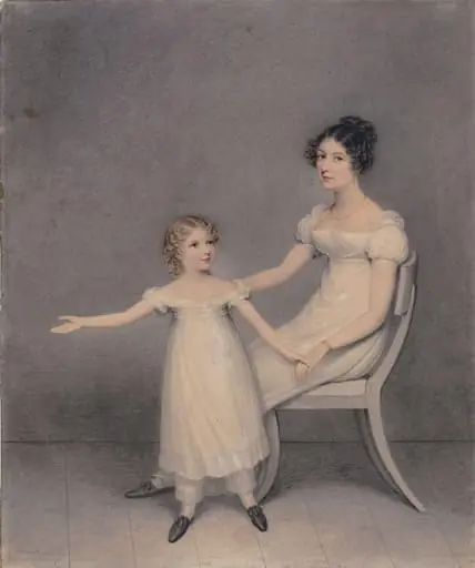 Lady Louth with her daughter