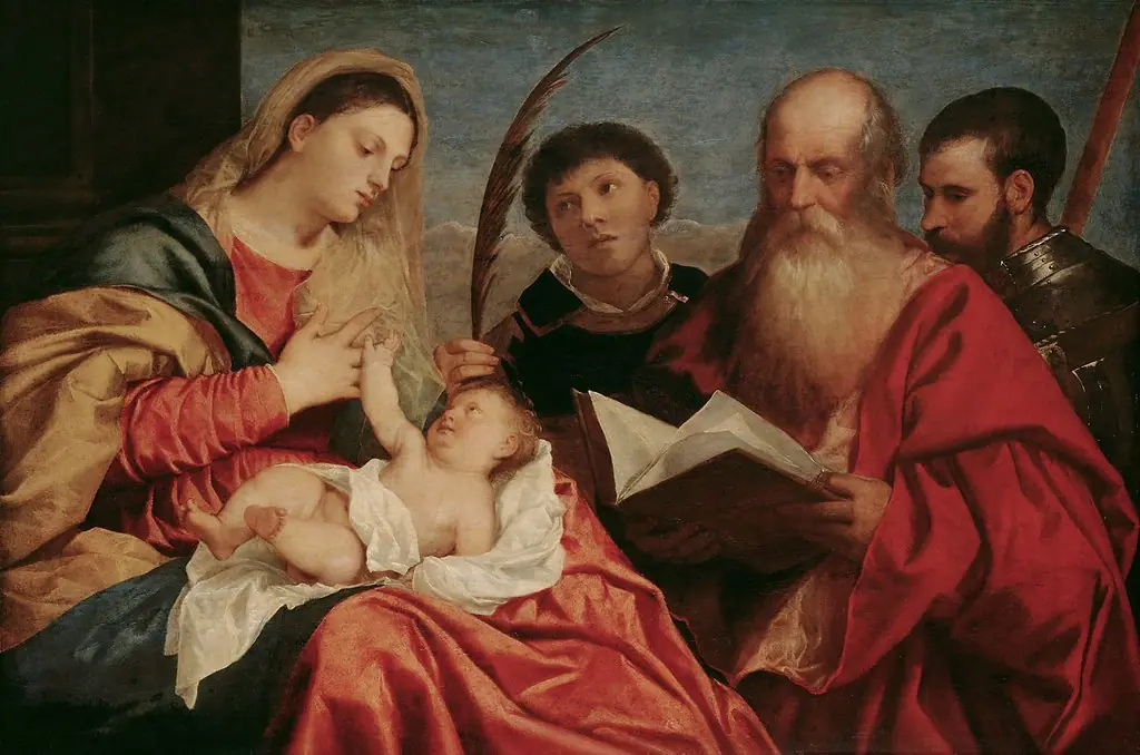 Virgin and Child with Saints Stephen, Jerome and Maurice
