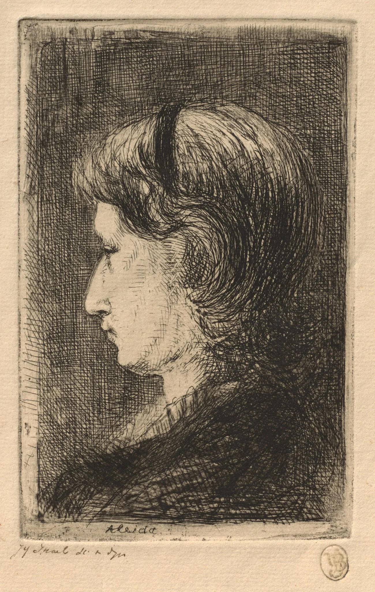 Portrait of Mrs. Israëls, by Jozef Israëls, 1875