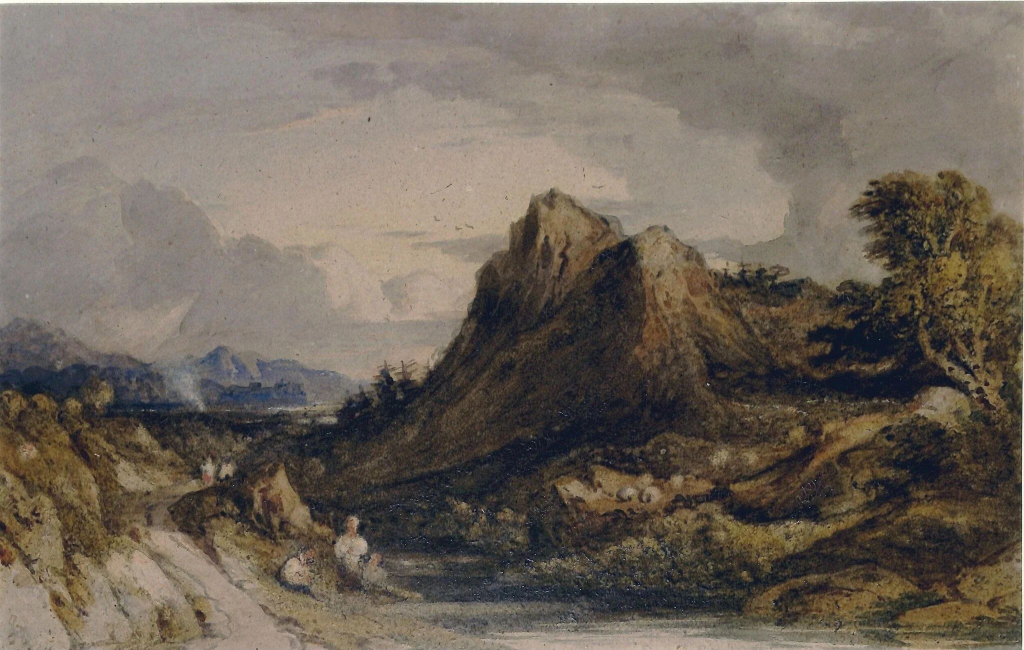 Mountain Scenery, by John Varley, watercolor, 1800