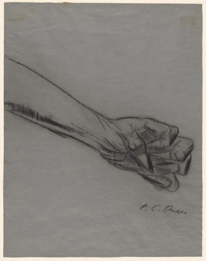 Untitled, by José Clemente Orozco, charcoal, 1948